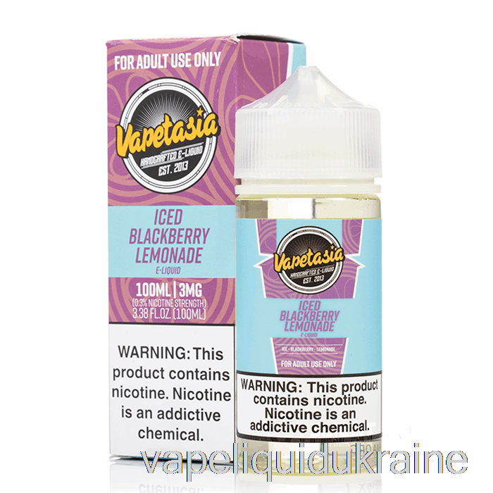 Vape Liquid Ukraine ICED Blackberry Lemonade - Vapetasia - 100mL 3mg